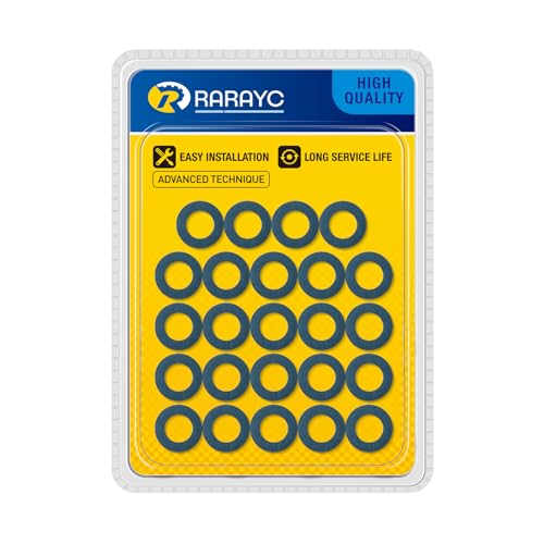 RARAYC (24Pcs) Oil Drain Plug Gaskets Replacement for Toyota Lexus Scion Crush Washer Seals Replaces# 9043012031 Aluminum - Image 1