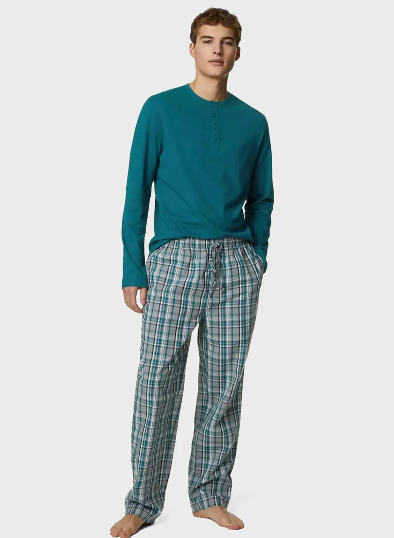 Marks & Spencer Checked Pyjama Set
