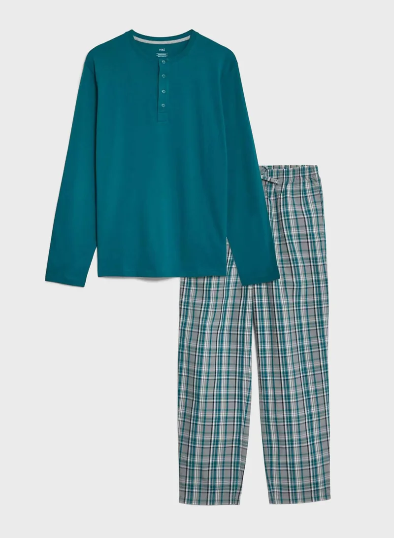 Marks & Spencer Checked Pyjama Set