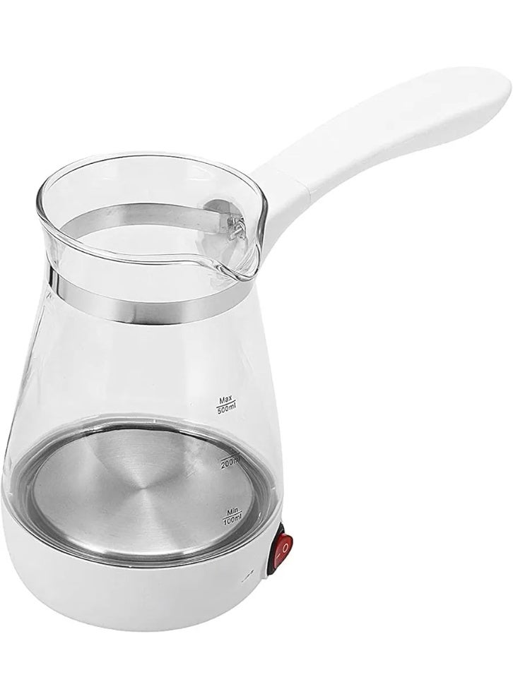 كنكة قهوه وغلاية مياه صغيره قاعده ستانلس من الداخل و دورق زجاج حراري الالوان متعدده - Image 1