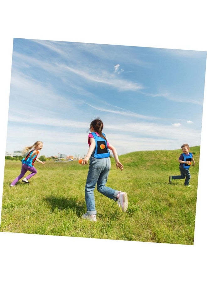 NUOBESTY طقم سترة كرة لاصقة للأطفال، 16.9x11.8 بوصة 2 سترة كرة دودج لاصقة مع 10 كرات رمي، لعبة تفاعلية للوالدين والأطفال للعب في الداخل والخارج - Image 4