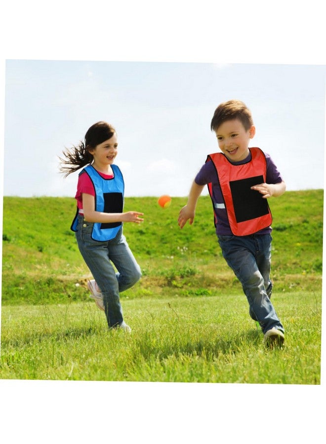 NUOBESTY طقم سترة كرة لاصقة للأطفال، 16.9x11.8 بوصة 2 سترة كرة دودج لاصقة مع 10 كرات رمي، لعبة تفاعلية للوالدين والأطفال للعب في الداخل والخارج - Image 5