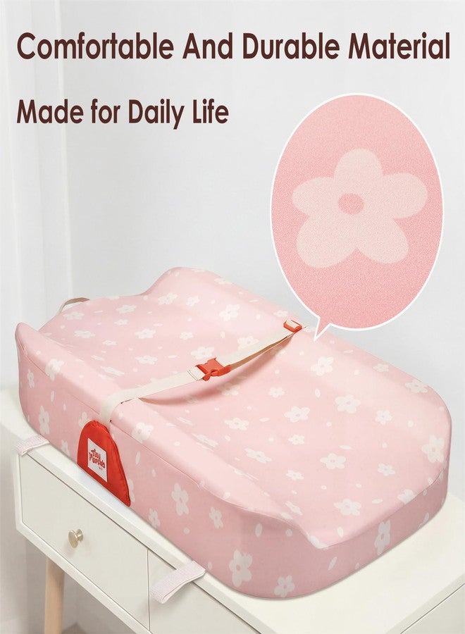 Tiny Marvels Baby Changing Pad with Cover, Waterproof Diaper Changing Pad with Non-Slip Base, Soft Contoured Changing Pad for Dresser, Nursery & Travel - Image 5