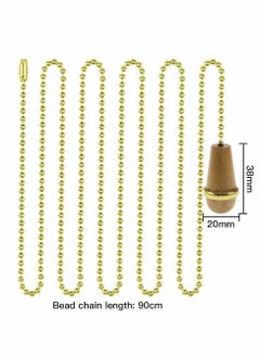 Y&D Wooden Handle Pull Chains, 3 Pcs Light Chain, Fan Chain  - Image 2