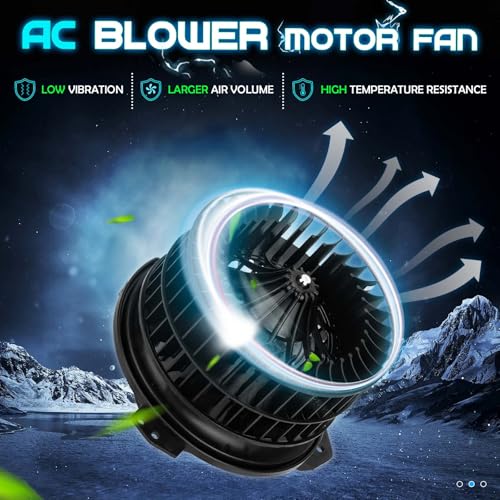 ILONPA 615-00611 HVAC Heater Blower Motor Fan for 2001-2007 Chrysler Town & Country, 2001-2007 Dodge Caravan & Grand Caravan, 2004-2008 Pacifica 4885475AC 700070 4885475AB - Image 2