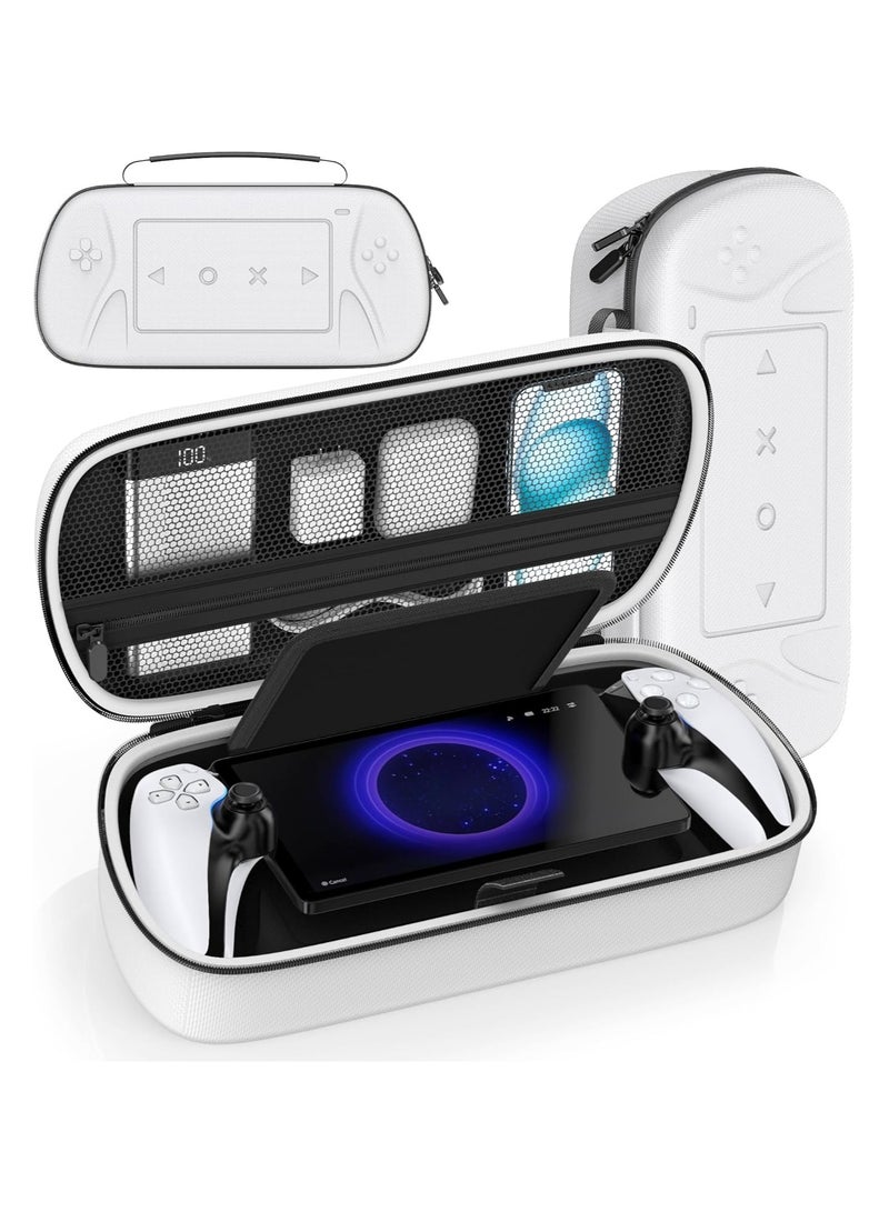 PS Portal Case is compatible with Playstation Portal Remote Player, carrying case for PlayStation Portal, hard travel case with zippered pocket for PS5 Portal accessories - Image 1