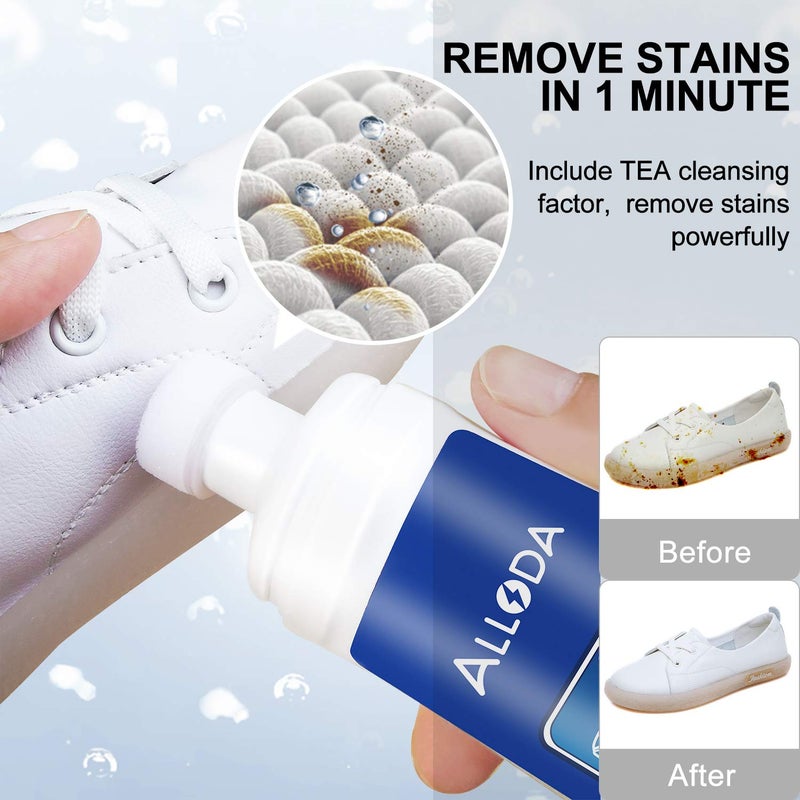 Alloda Shoe Cleaner & Shoe Whitener, Sneaker Cleaner, Shoe Cleaning Kit, One Stop Kit - Image 2