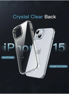 ZORIK Case For Iphone 15 6.1 Inch Non Yellowing Shockproof Phone Bumper Cover Anti Scratch Clear Back Clear  - Image 3