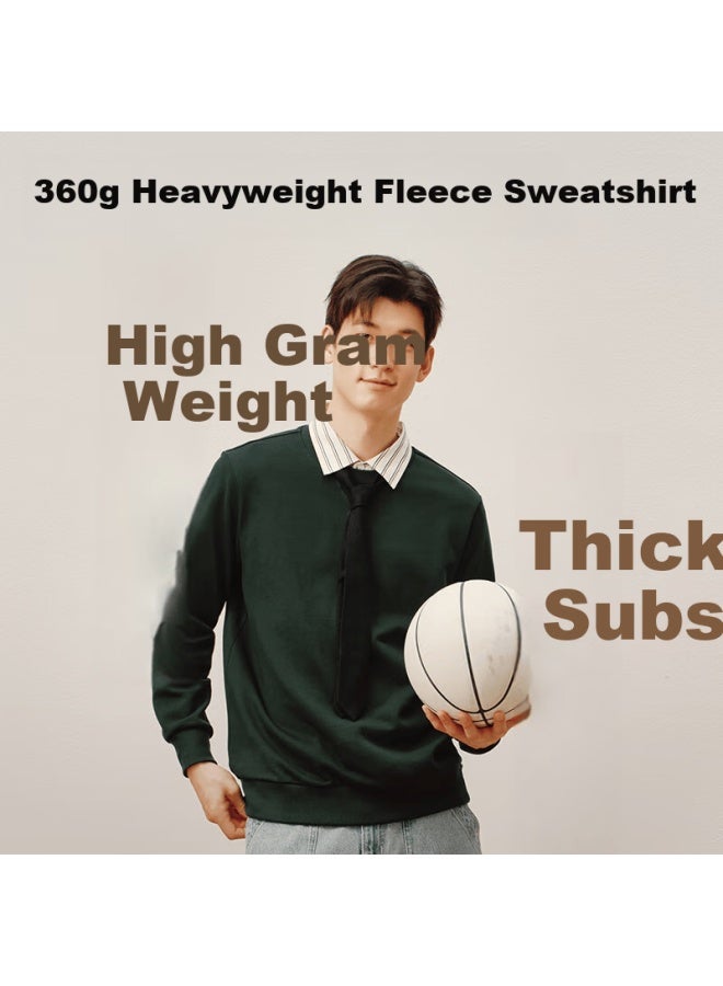 Jd Original Pure Cotton Sweatshirt For Men, New Spring And Autumn Jacket, Men's Clothing, Base Layer T-shirt, Dark Rock Gray, 3XL - Image 2
