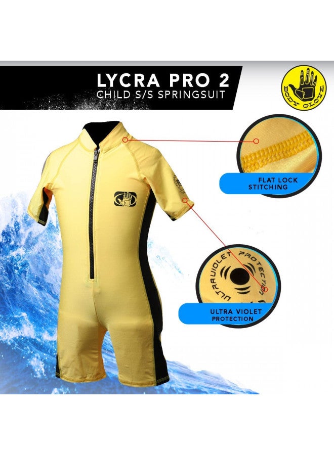 Body Glove Body Glove Pro 2 Lycra Childs Springsuit (Yellow/Black, Medium)  - Image 4