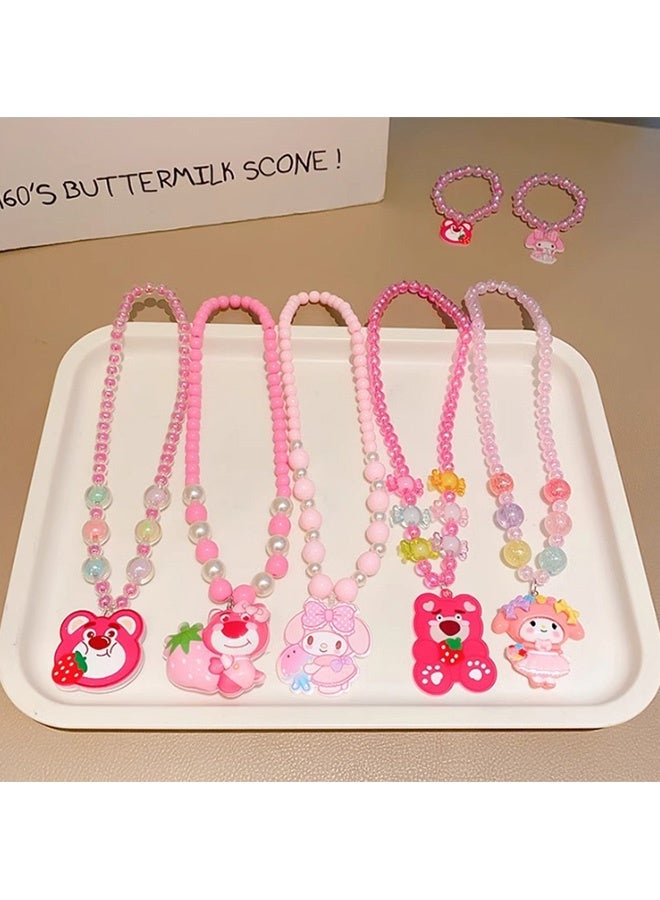 32 Pieces Charm Bracelet Making Kit for Girls, Charm Bracelets Jewelry Making Kit with Beads Bracelets Charms Necklace DIY Crafts Gifts Set for Teen Girls Kids Age 8-12（ SSTZ-KLM1) - Image 3