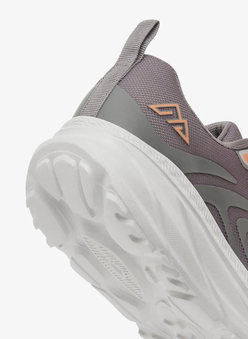 Oaklan by Shoexpress GREY Women's Pull Tab Detail Lace-Up Sports Shoes for Women | Best Price UAE