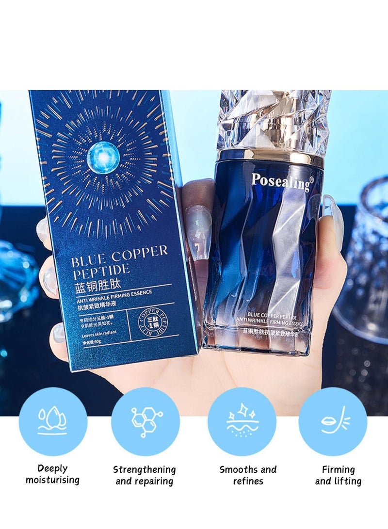 Posealing Blue Copper Peptide Face Cleanser,Blue Peptide Skin Care ,Anti Aging Serum for Face Scincare ,Peptide Moisturiser,Face Skin Care for Women Face Cleanser 100g - Image 2