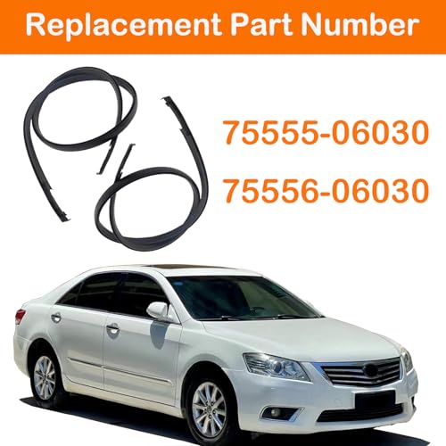 MIYIMORE 2Pcs Roof Drip Molding Weatherstrip Fit for Toyota Camry 2007-2011, Left & Right Side Roof Trim Seal Kit Replace 75555-06030 75556-06030 - Image 3