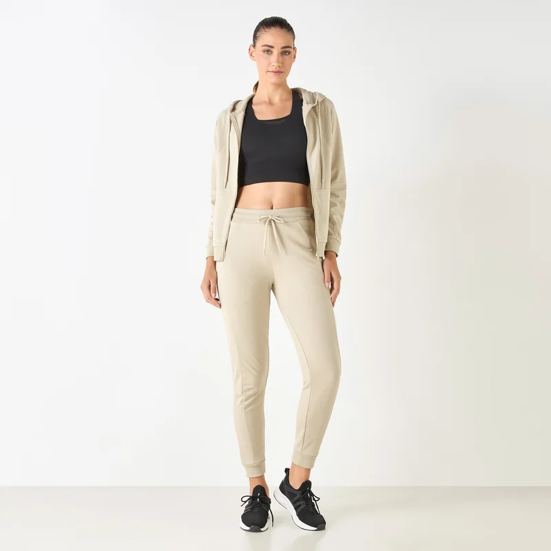 ADOT by Splash Panelled Joggers with Pockets and Drawstring Closure