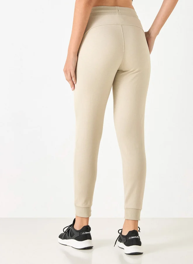 Active Panelled Joggers with Pockets and Drawstring Closure