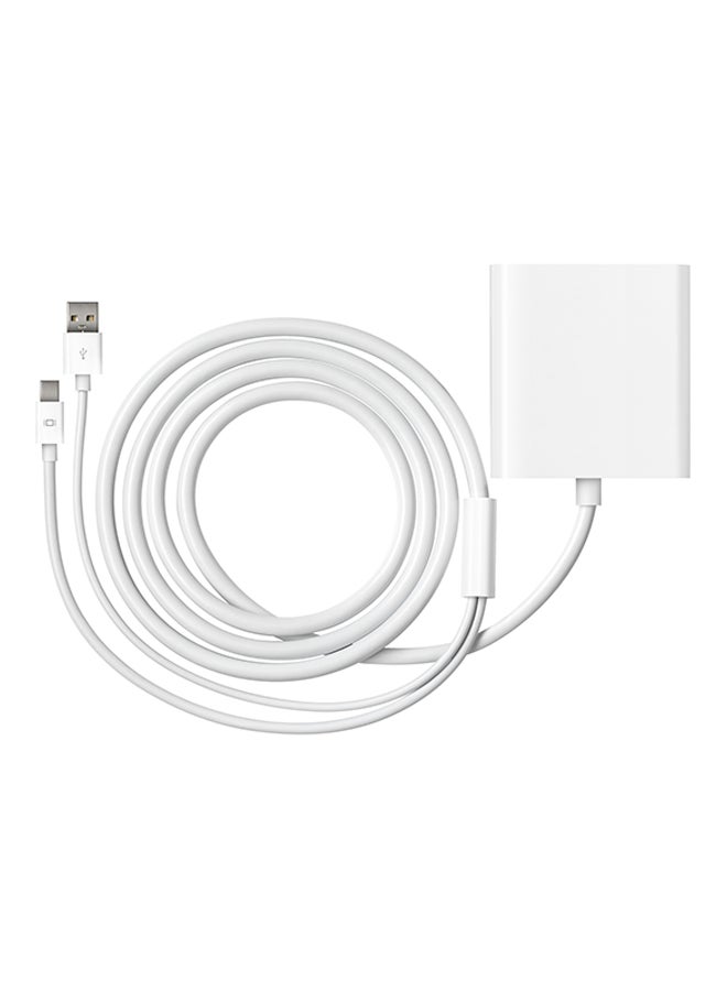 ابل  مهايئ Mini DisplayPort إلى Dual-Link DVI أبيض - Image 3