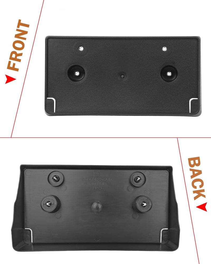 Wocch Front License Plate Frame for Dodge Ram 1500 DT Rebel & TRX ONLY 2019-2024 Front Bumper License Tag Plate Holder Mounting Bracket Replace # 68274219AD (NOT FIT for DS/Classic and Other DT Bumper) - Image 5