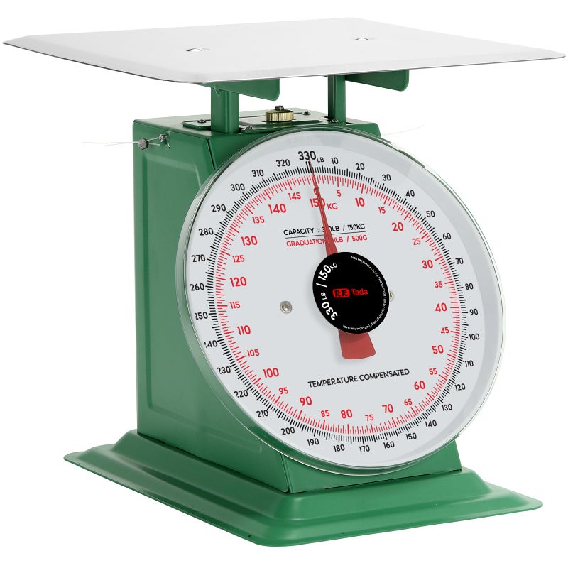 ta da Tada 150kg/330lbs Heavy Duty Industrial Scale Mechanical Kitchen and Food Scale with Stainless Steel Platform - Image 1