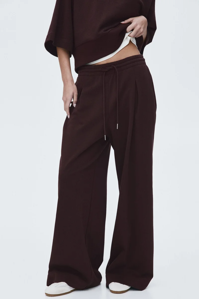 H&M Pleat-detail drawstring trousers