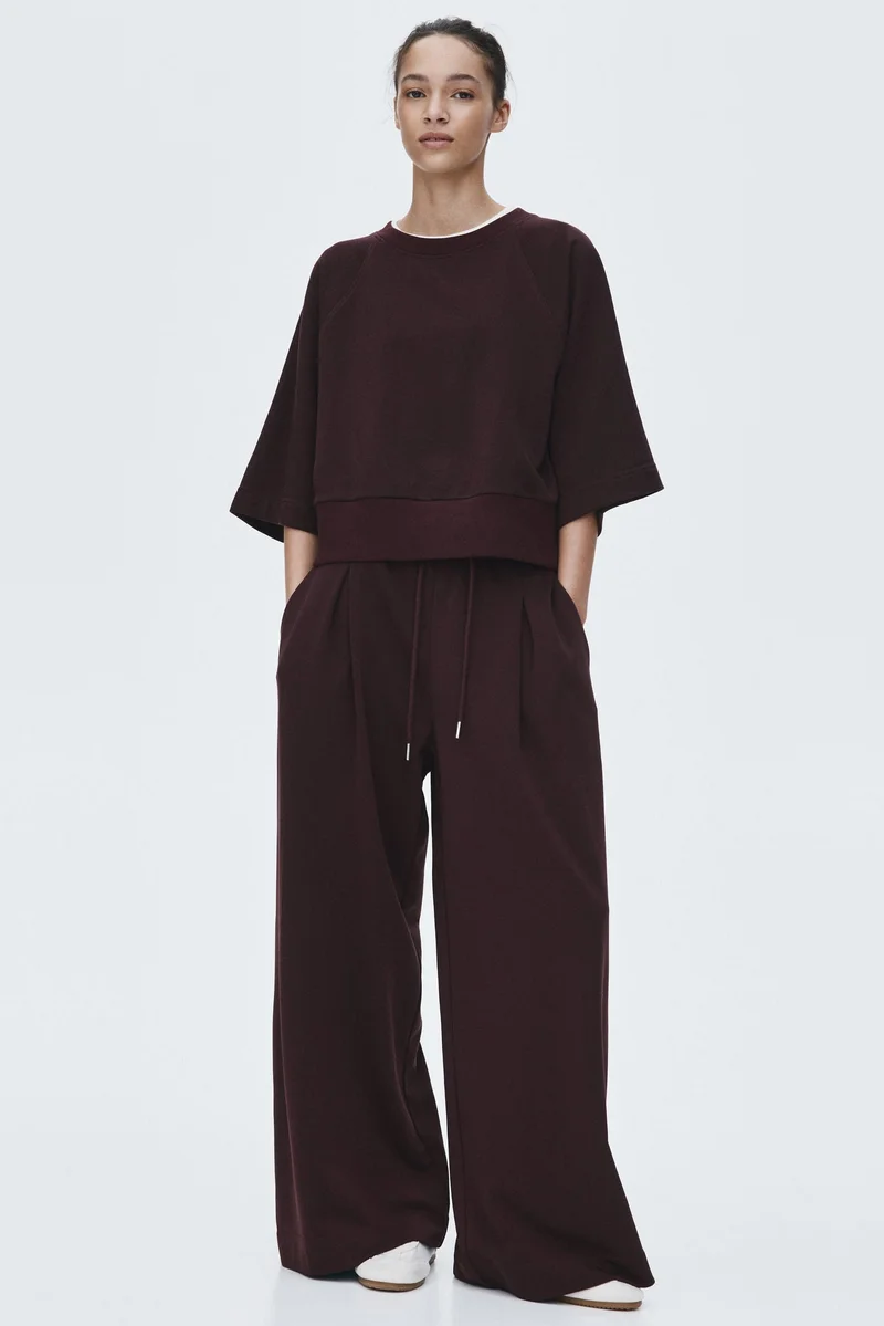 H&M Pleat-detail drawstring trousers