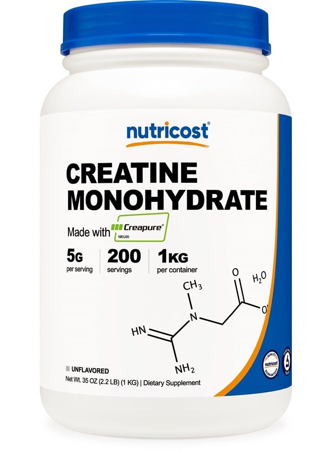 Nutricost مسحوق كرياتين مونوهيدرات كريابور® 1 كجم - Image 1