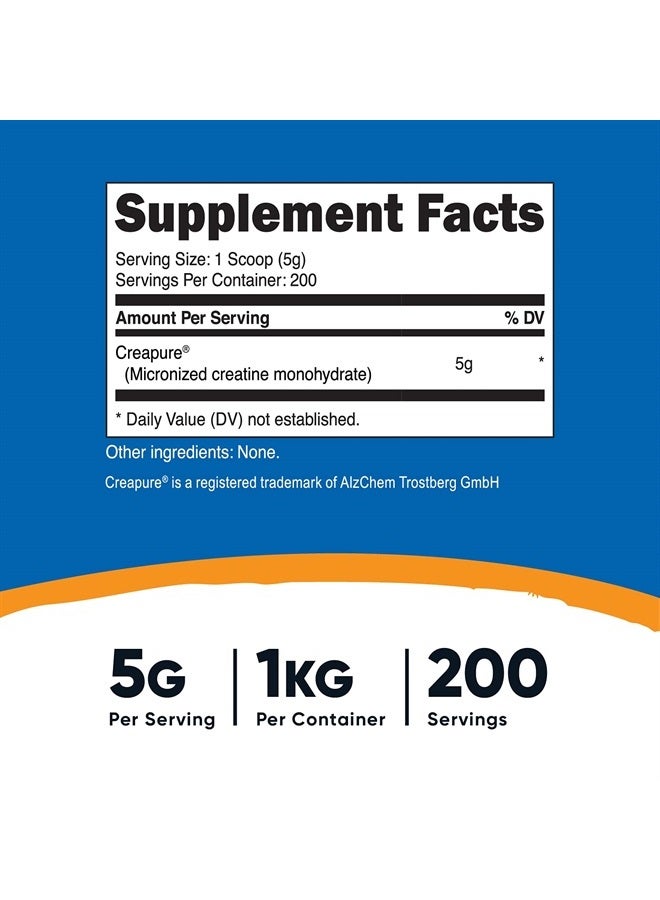 Nutricost مسحوق كرياتين مونوهيدرات كريابور® 1 كجم - Image 2