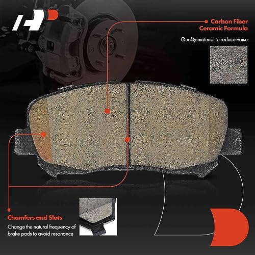 A-Premium Front Ceramic Disc Brake Pads Set Compatible with Mazda CX-5 2013-2021, 4 Pcs - Image 3