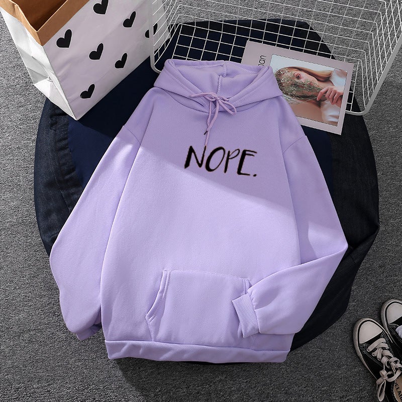 2021 Autumn Winter Hoodies Oversized Euro-American Purple 