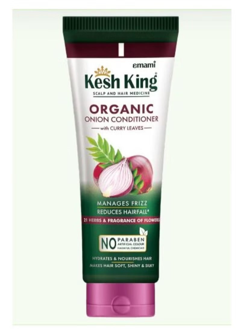 Kesh King Organic Onion Conditioner with Curry Leaves for hydrated and nourished hair 200ml