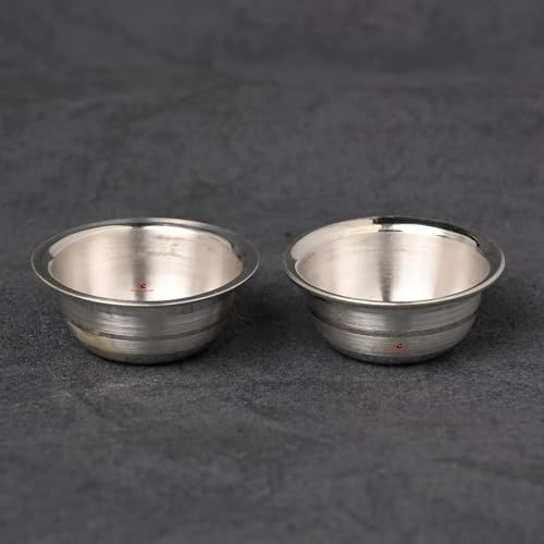 DHRUVS COLLECTION 925 Silver Combo of Small Size Katori - Bowl for Pooja, Workplace, Home, Temple, Baby Feeding & Gifting Purposes - 10 Grams - Image 4