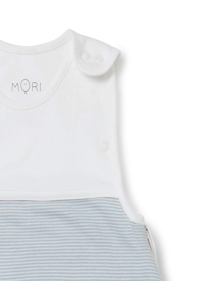 MORI Baby Unisex Premium Sleep Sack in Blue Stripe for Toddlers - 0.5 Tog Sleeping Bag - Suitable from 8.8lbs to 2 Years - Image 3