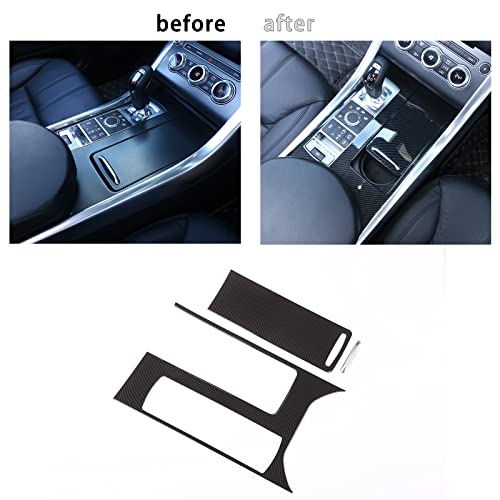 YUECHI ABS Carbon Fiber Style Plastic Center Console Panel Cover Frame Trim 3pcs for Land Rover Range Rover Sport 2014-2017 Left Hand Drive Accessories - Image 5