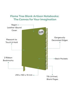 Sunny Yellow Blank Artisan Notebook (Flame Tree Journals)  - Image 3