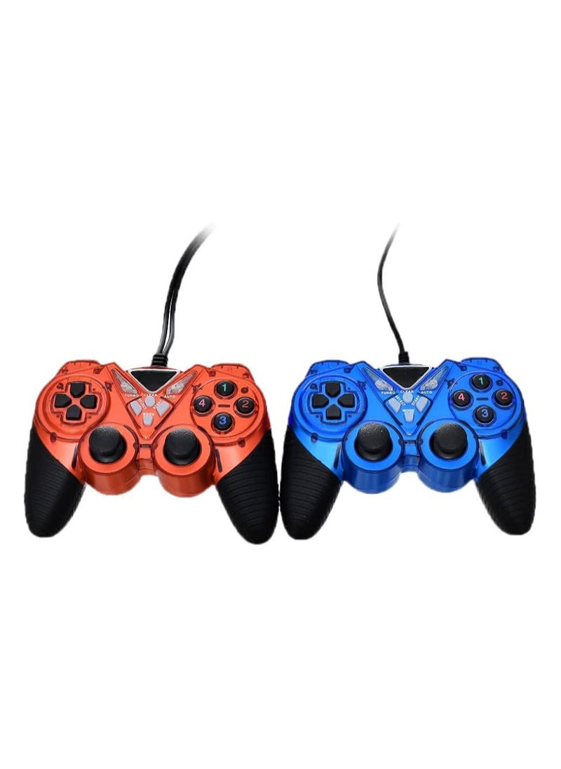 توينز - وحدة تحكم الألعاب TWINS Double Shock USB - تصميم مريح مع خاصية ردود الفعل الاهتزازية ووضع Turbo - Image 1