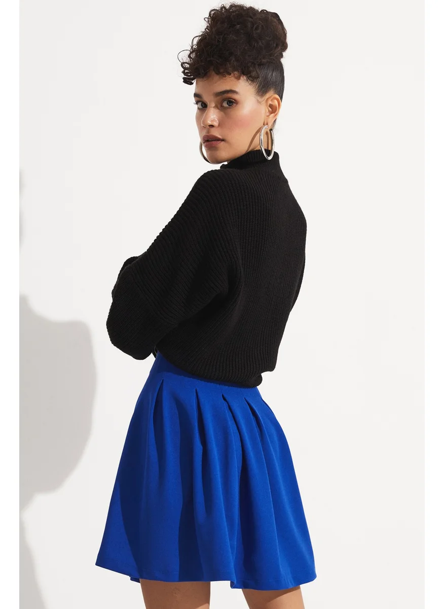 جون Pleated Knitted Skirt