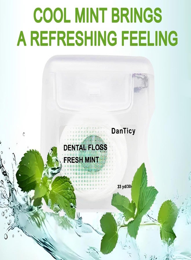 DanTicy Expanding Shred-Resistant Dental Floss for Implants, Braces & Wide Spaces, Coconut Oil, Waxed, Mint(2 - Image 5
