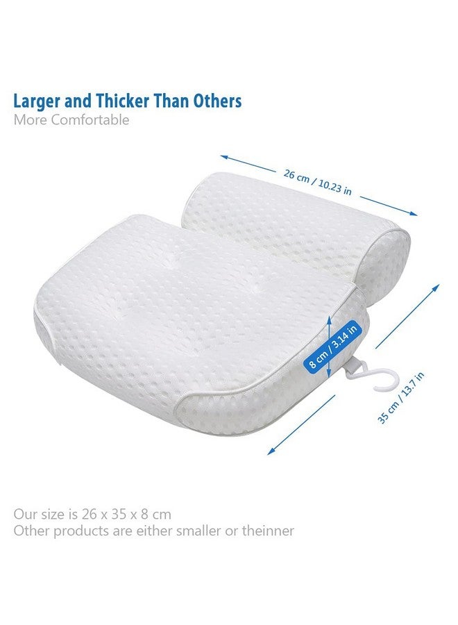 Fitheaven Bath Pillow For Bathtub Support Neckhead And Back With Nonslip Suction Cups And Comfortabl 4D Airenmesh Bathtub Pillow For Women & Men  - Image 4