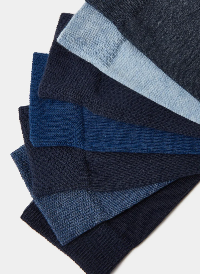 Matalan 7 Pack Blue Socks2-14