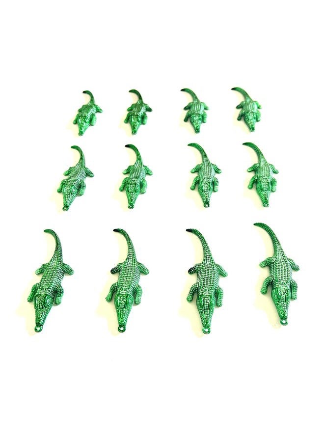 GZYSSL 24 Pcs Mini Plastic Alligator Boil Party Supplies Green Alligator Seafood Boil Party Decorations - Image 1
