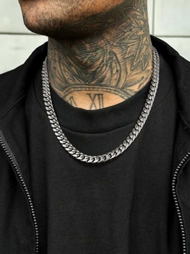 ChainsPro Curb Cuban Link Chain Necklaces for Men Jewelry 28inch Stainless Steel Colar Silver Color - Image 4