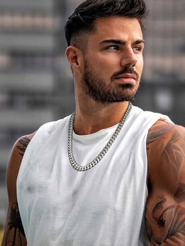 ChainsPro Curb Cuban Link Chain Necklaces for Men Jewelry 28inch Stainless Steel Colar Silver Color - Image 5