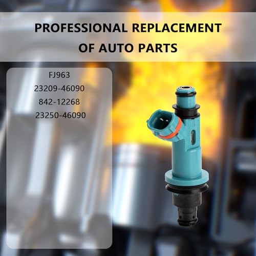 NECATUO Set of 6 Fuel Injectors Compatible with Lexus GS300 IS300 SC300 Toyota Supra Replaces FJ963 2320946090 84212268 - Image 3