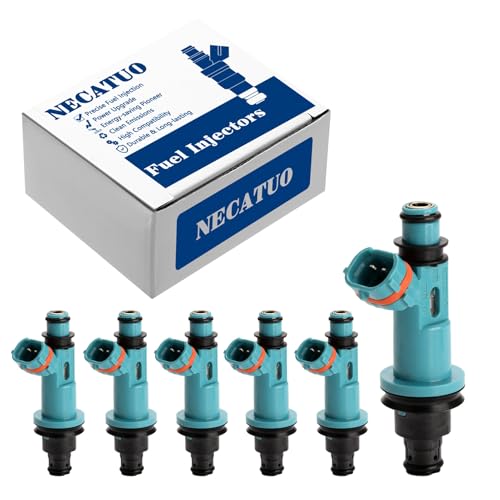 NECATUO Set of 6 Fuel Injectors Compatible with Lexus GS300 IS300 SC300 Toyota Supra Replaces FJ963 2320946090 84212268 - Image 1