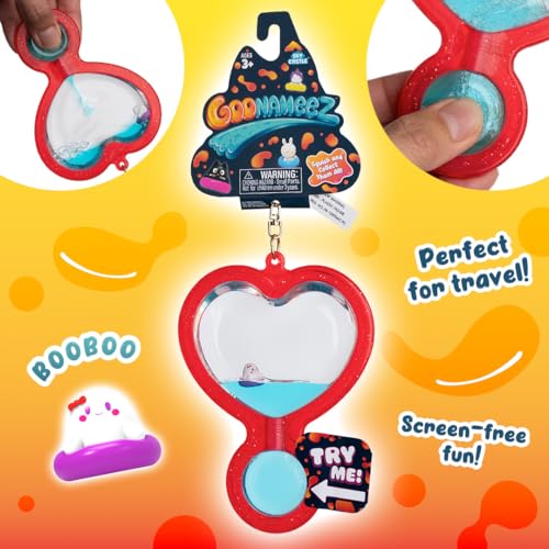 Sky Castle Goonameez HandHeld Sensory Toy with Floating Characters Mesmerizing Water Mix Fidget Toy Collect All 6 Unique Shapes for Squishy Fun Perfect Travel Toy Booboo - Image 5