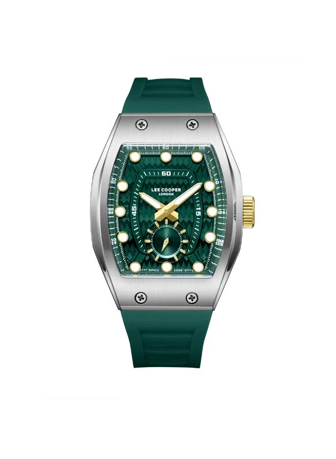 Lee Cooper Men's Silicone Analog Watch LC08264.375 - 42x54,4 mm