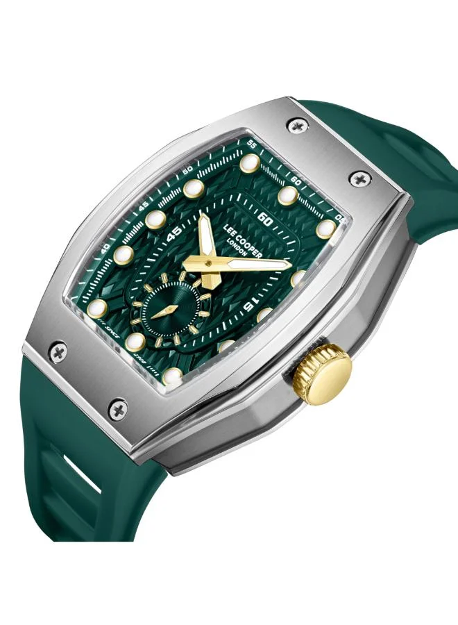 Lee Cooper Men's Silicone Analog Watch LC08264.375 - 42x54,4 mm