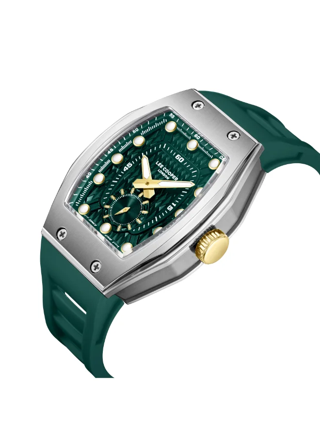 Lee Cooper Men's Silicone Analog Watch LC08264.375 - 42x54,4 mm