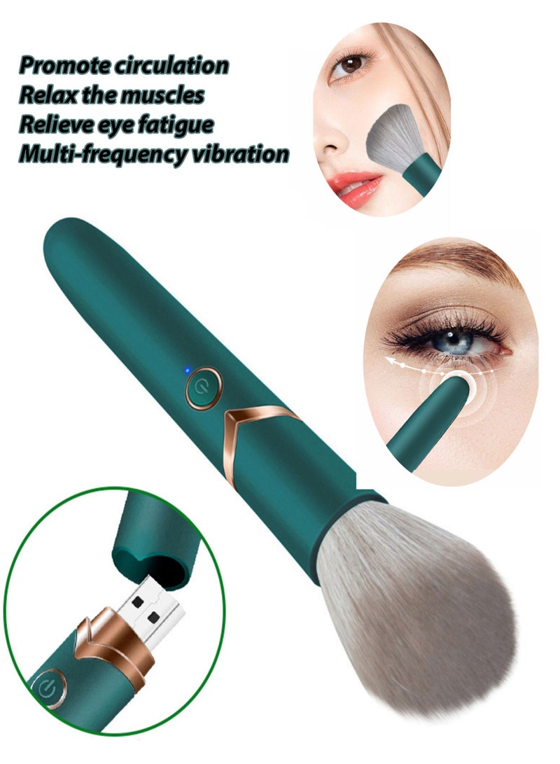 إسكدنيا 2-in-1 Eye Care Essential Vibrating Massager and Makeup Brush Relax the muscles Relieve eye fatigue - Image 1