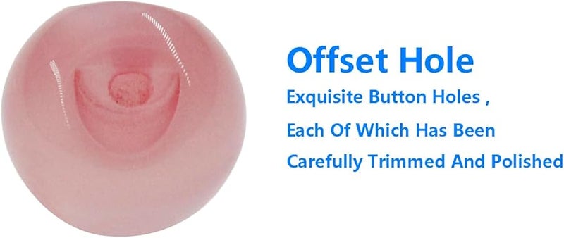 أزرار لؤلؤية من الراتنج الوردي 10 قطعة 10 مم أزرار خياطة مستديرة لفستان الزفاف التنورة والسترة - Image 4